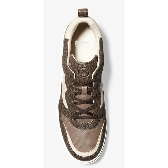 MICHAEL KORS MENS TENNIS SHOE Brown BAXTER LACE UP, 42F0BAFS3L Size 10 M main image 7